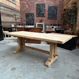Solid oak farmhouse table
