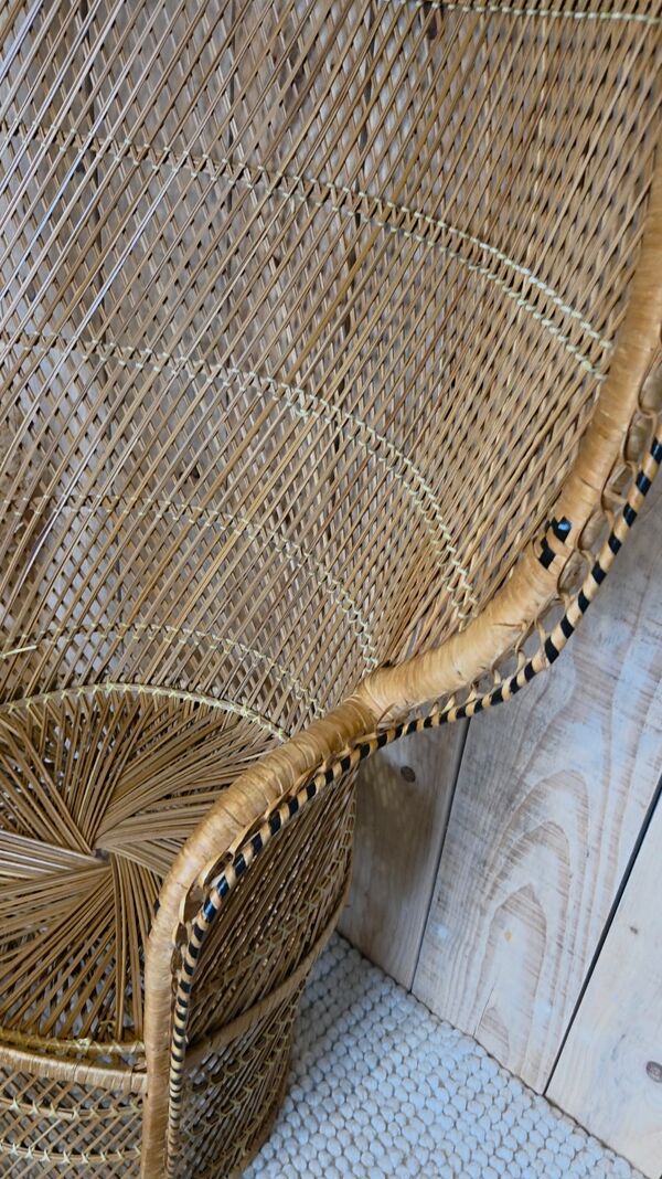 Fauteuil Emmanuelle  en rotin
