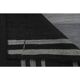 1970s Turkish Oushak Handmade Wool Cotton Black Runner Rug 63x246