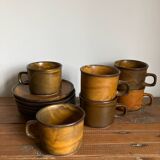 6 West German coffee cups