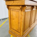 Old pitch pine counter