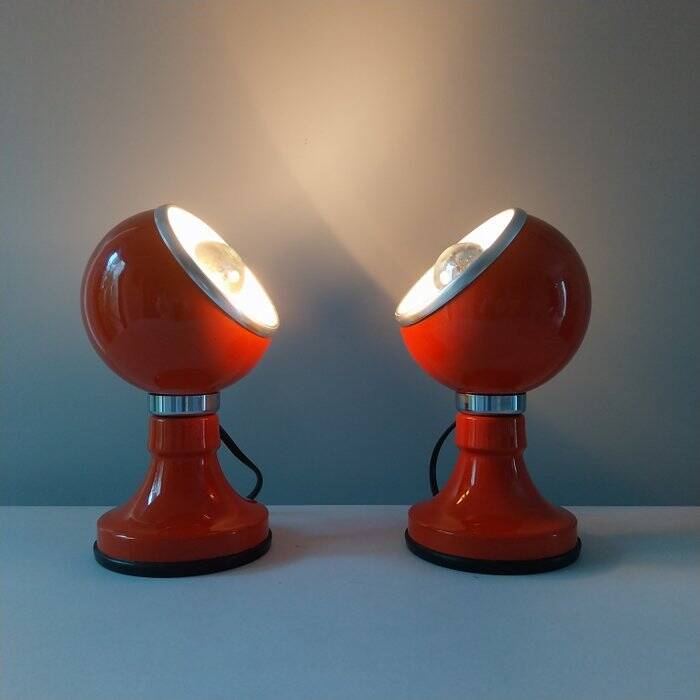 Paire lampes de tables vintage italiennes