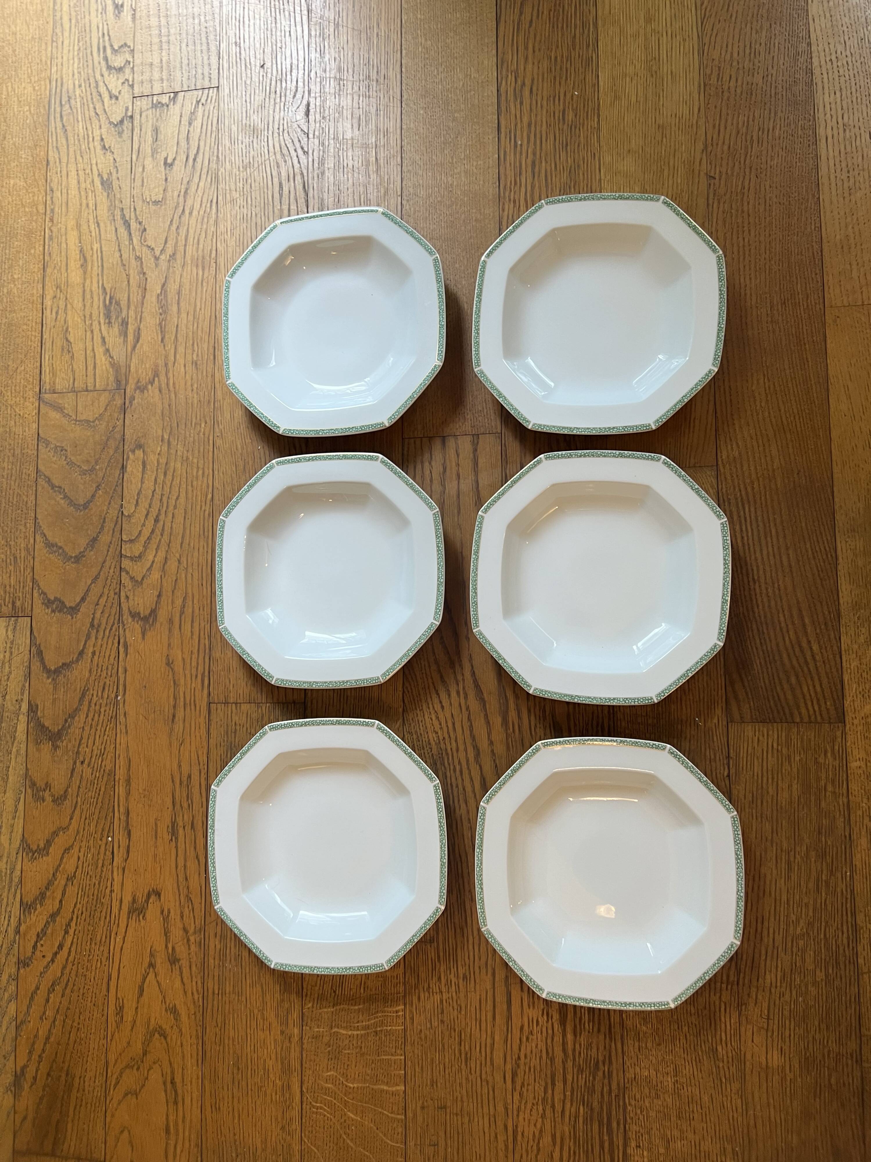 Service of 18 pieces in Limoges porcelain by Jammet-Seignolles – Celadon