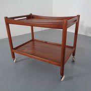 Teak Tea Cart by Hans J. Wegner for Andreas Tuck, Denmark, 1950s