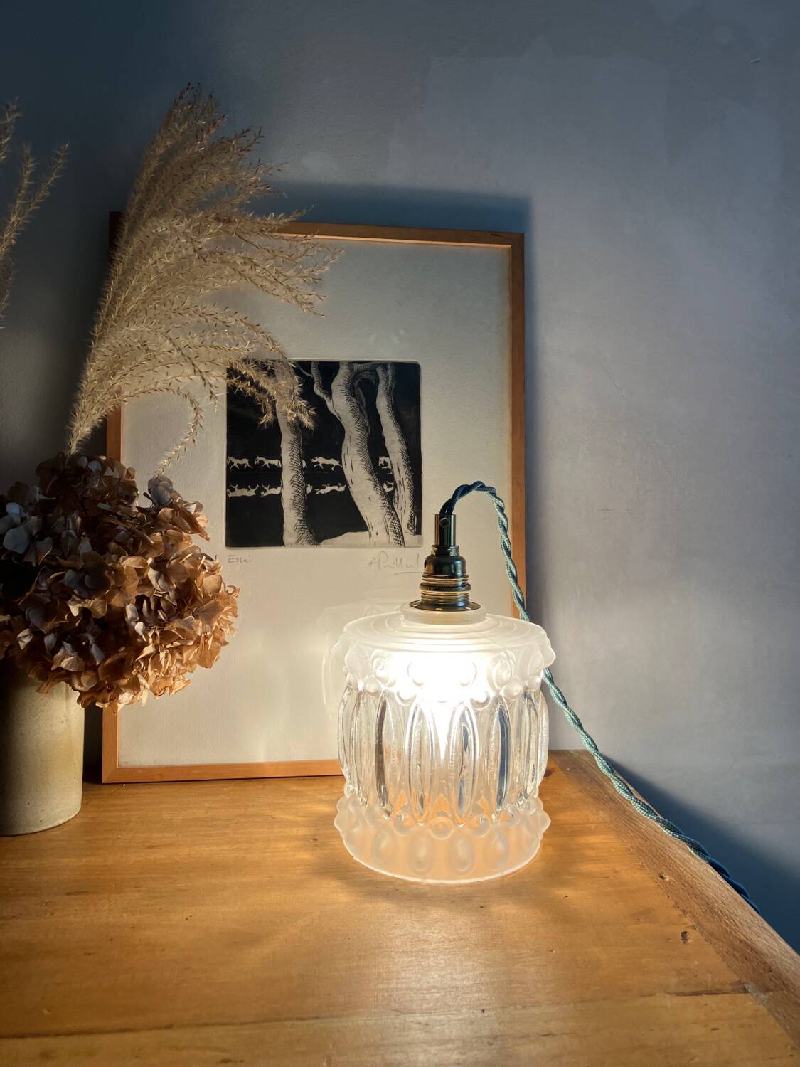 Vintage portable lamp