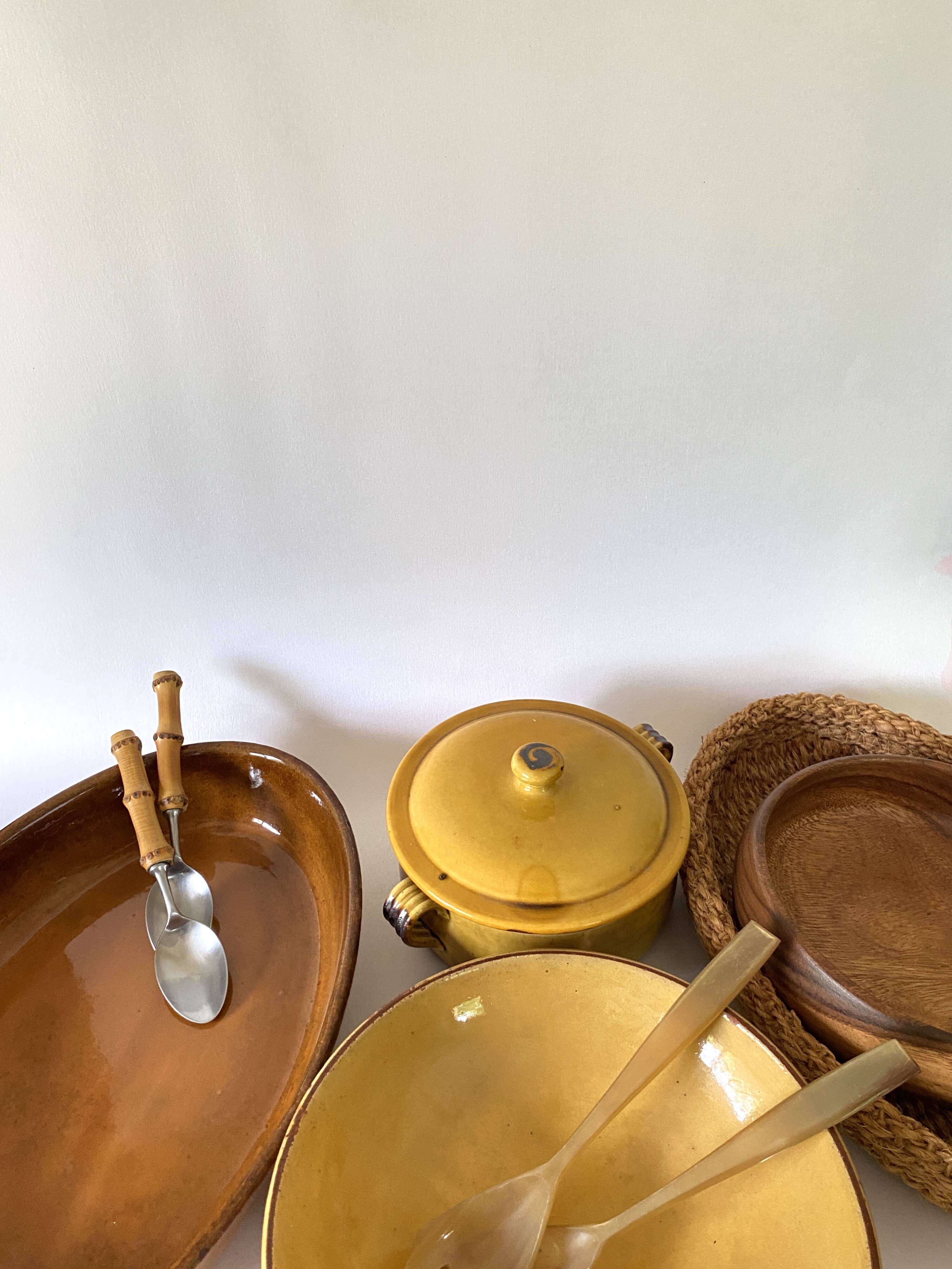 Digoin dish, ceramic for the oven