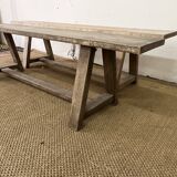 Pair of vintage wooden benches
