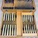 Deetjen silver-plated cutlery set with 39 pieces and 24 stainless steel knives.