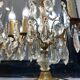 Pair of candelabra girandoles crystal lamp