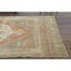 Vintage Turkish Oushak Handmade Wool Cotton Orange Runner Rug 129x290