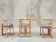 Bamboo chairs, Italy, 1960s, set of 3