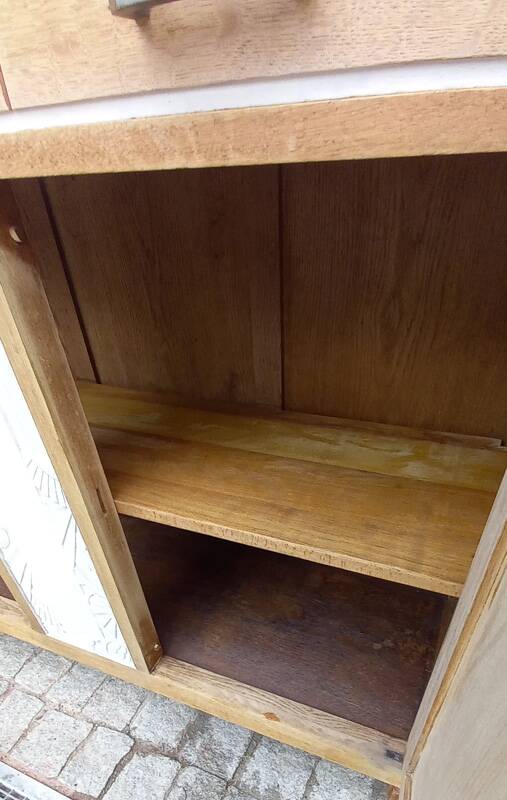 Vintage art deco marble sideboard.