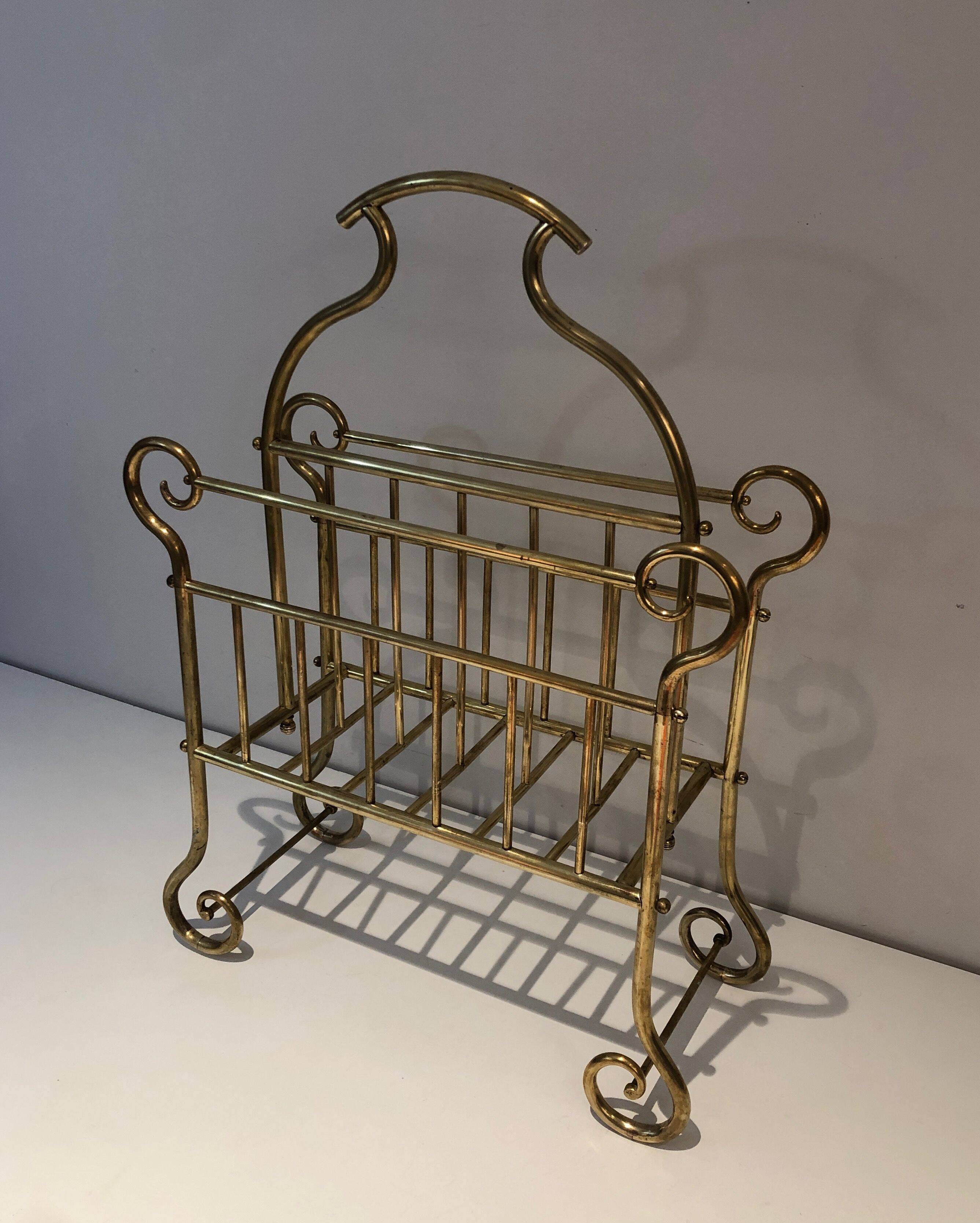 Brass magazine rack