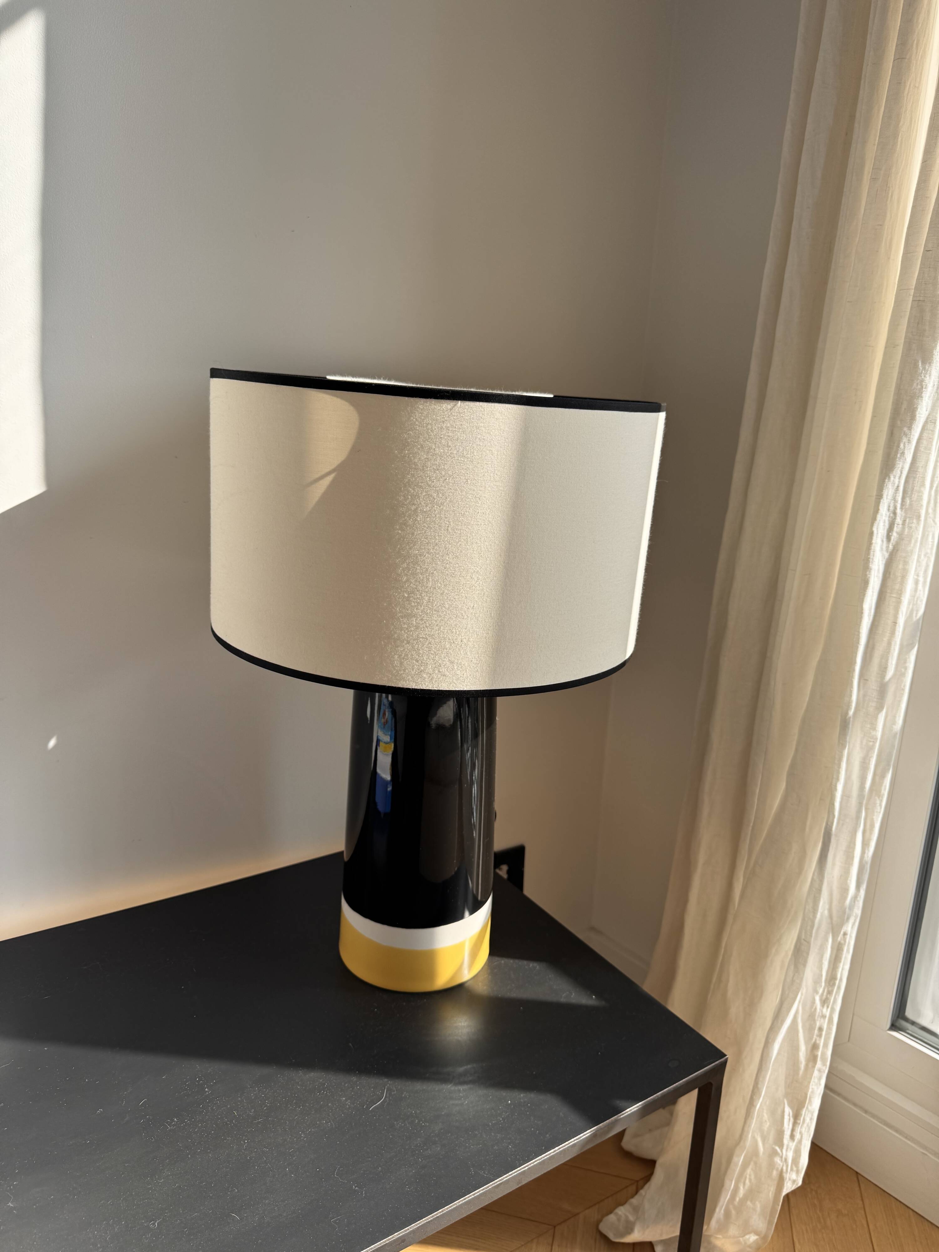 Sarah lavoine - lampe sicilia - ocre noir