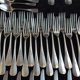 Cutlery set Alfenide Christofle 112 pieces goat's head punch white metal 1900