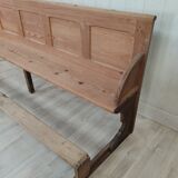 Ancient church bench