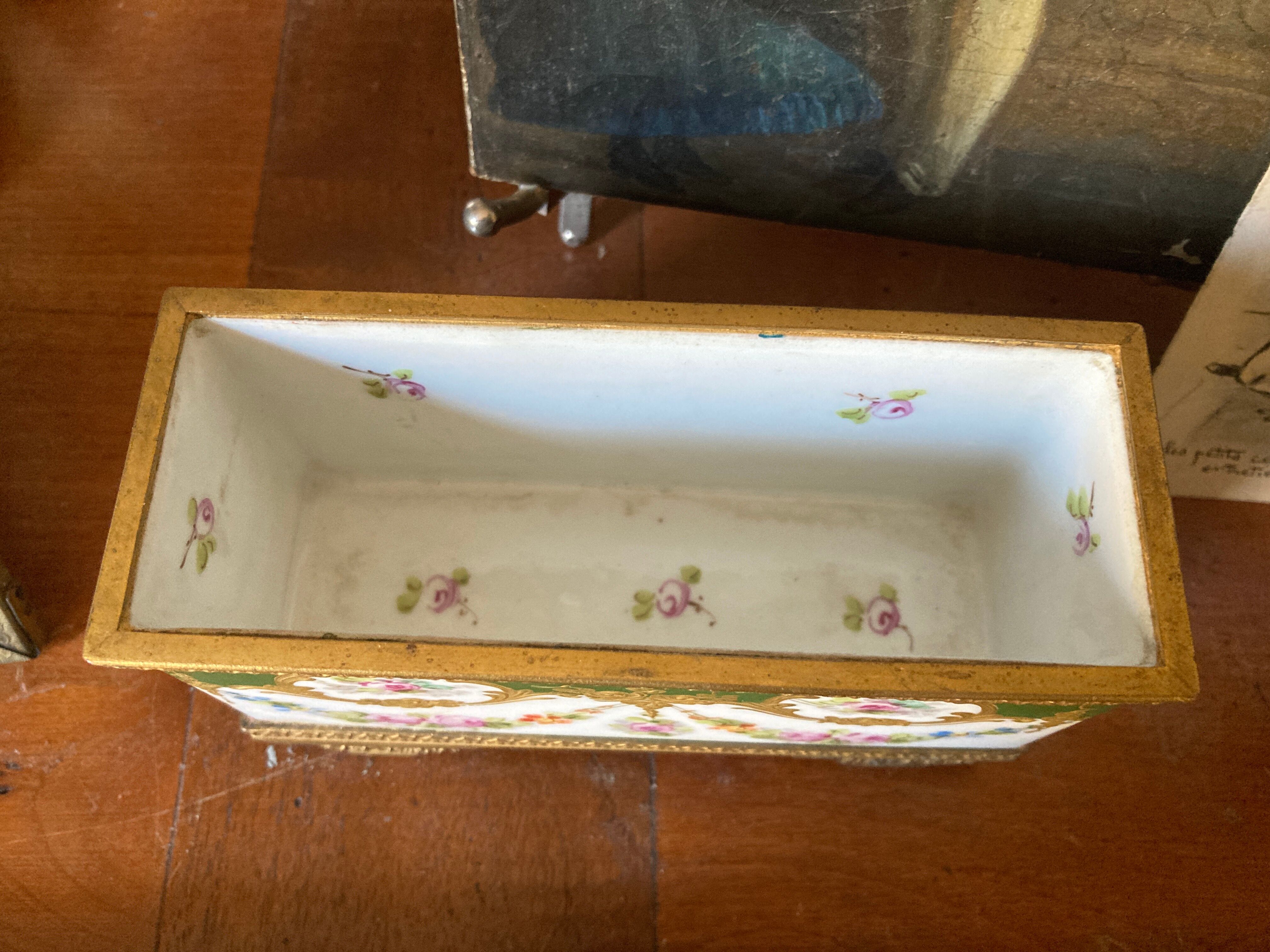Vase flower garden center table bronze and porcelain of sevres