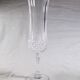 6 champagne flutes in Arques crystal