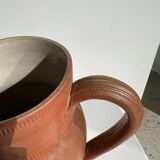 Handmade stoneware pitcher below H: 20cm