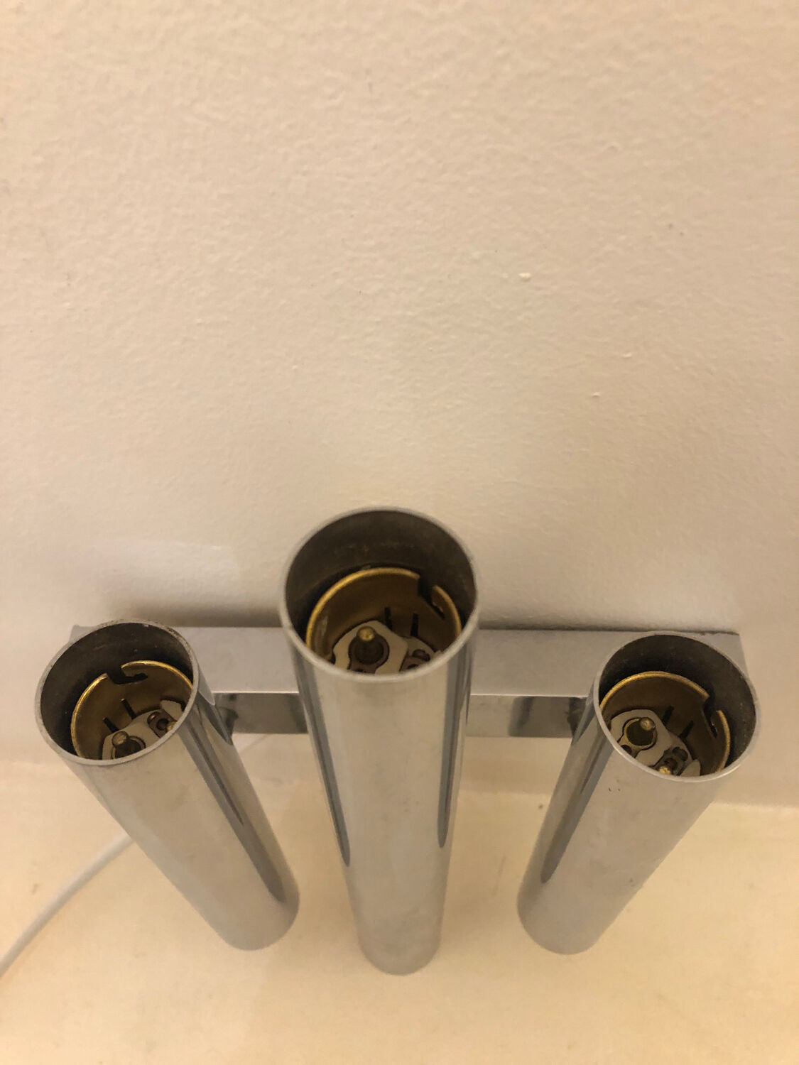 Vintage chrome wall lamp, 1970