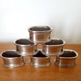Six napkin rings