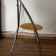 Yamakado chair, chrome and yellow skai