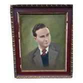 Old portrait oil on panel