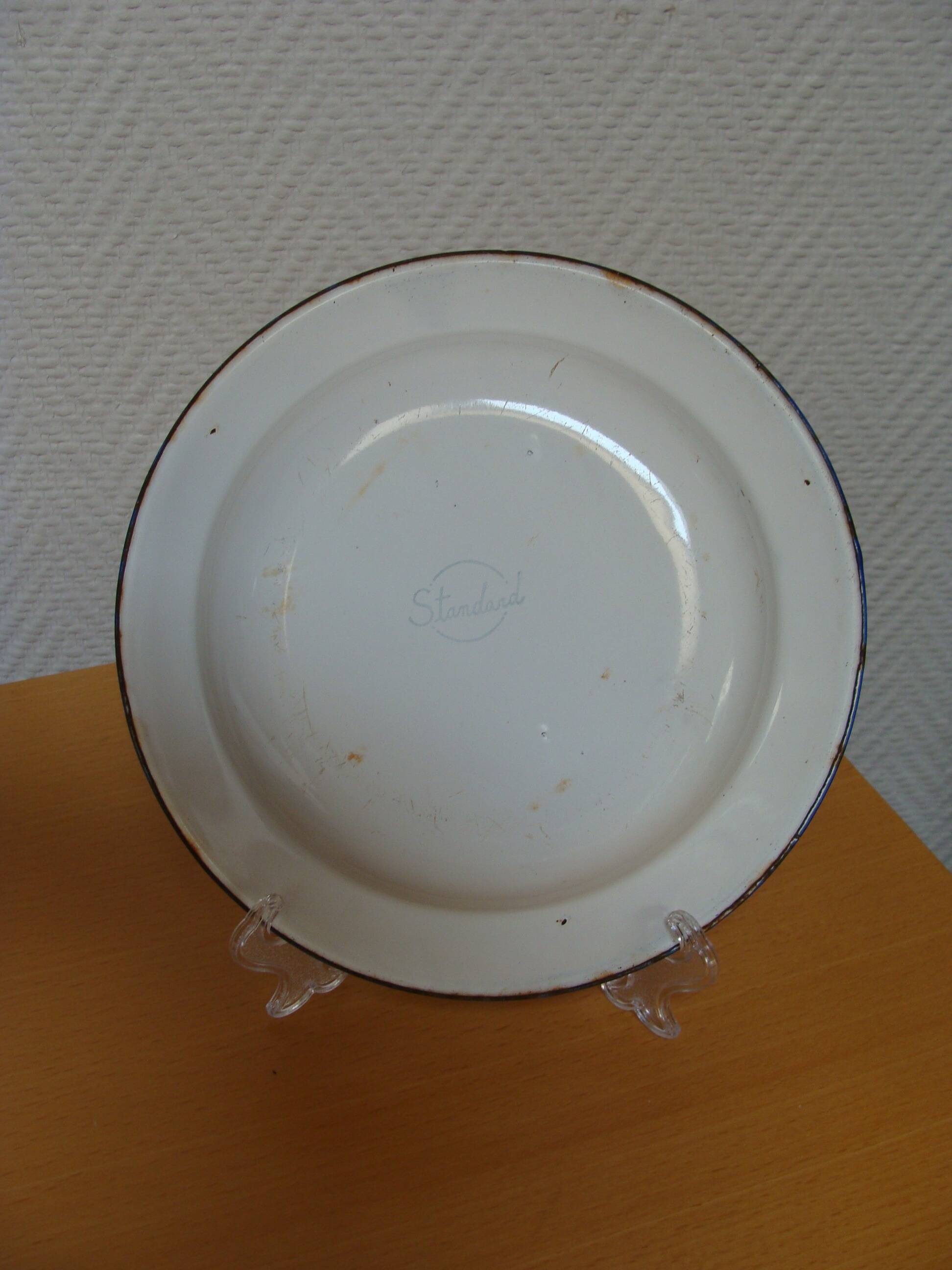 Vintage enameled tin plate