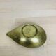 Organic brass gold-plated catchall, drop shape.