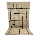 Handmade moroccan berber carpet 262 x 146 cm