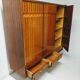 Vintage wooden wardrobe scandinavian style / compass feet spindles wardrobe