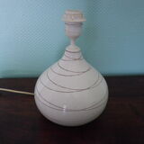 Enamelled ceramic lamp foot