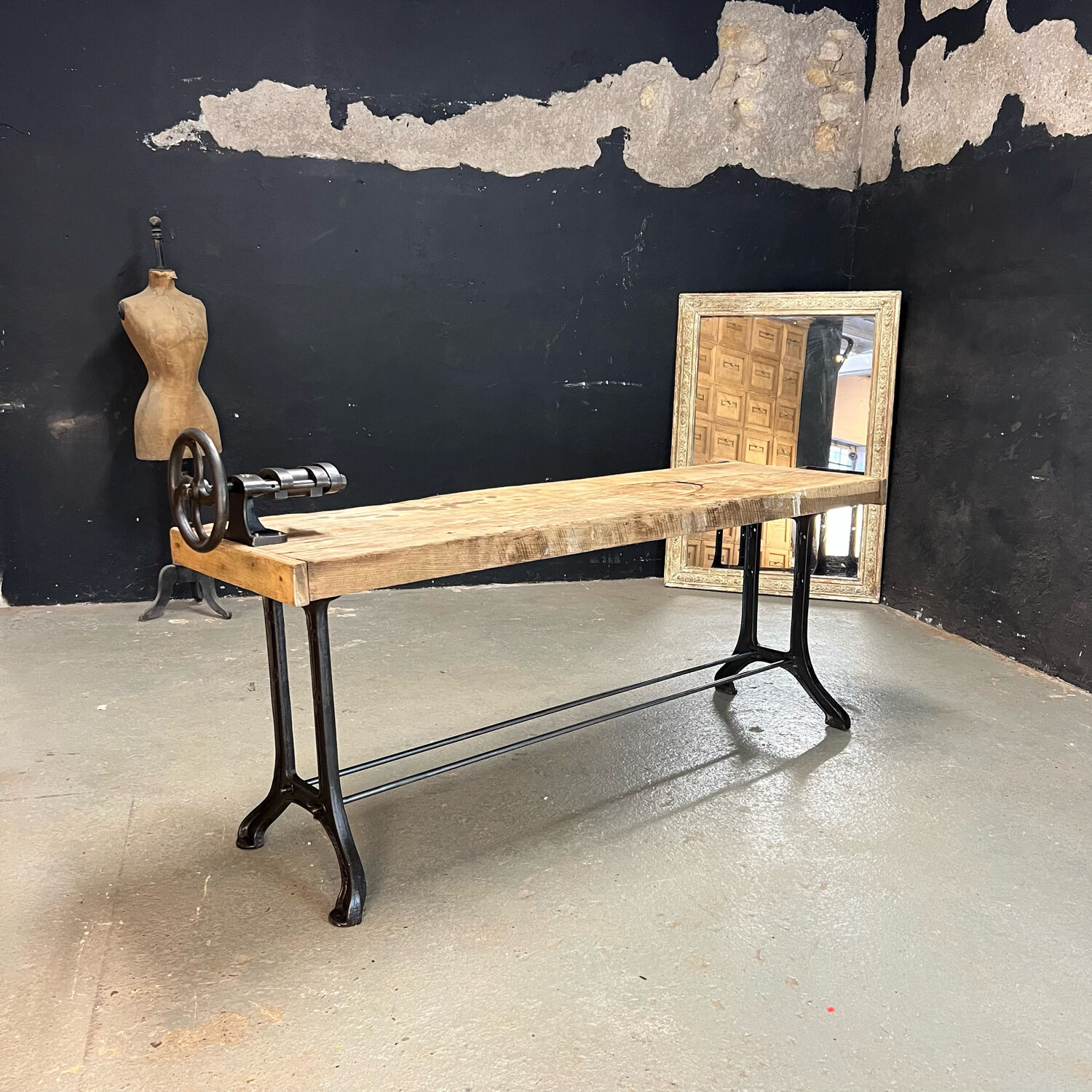 Old Establishment with cast iron stand