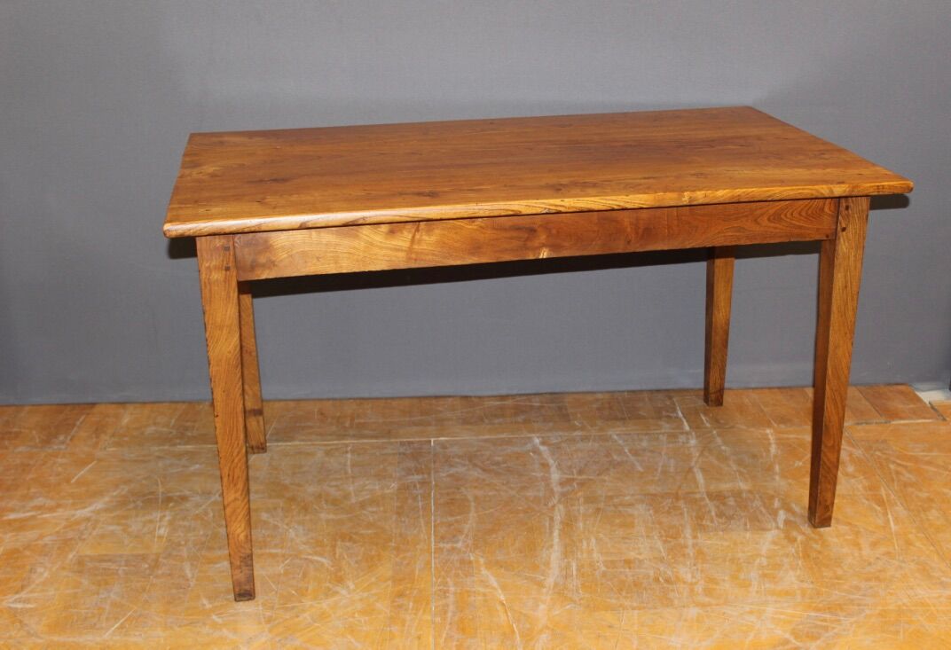 Elm bistro table late XIX