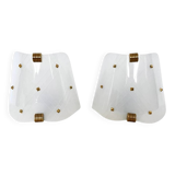Pair of Plexiglas wall lights, 1960s