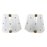 Pair of Plexiglas wall lights, 1960s