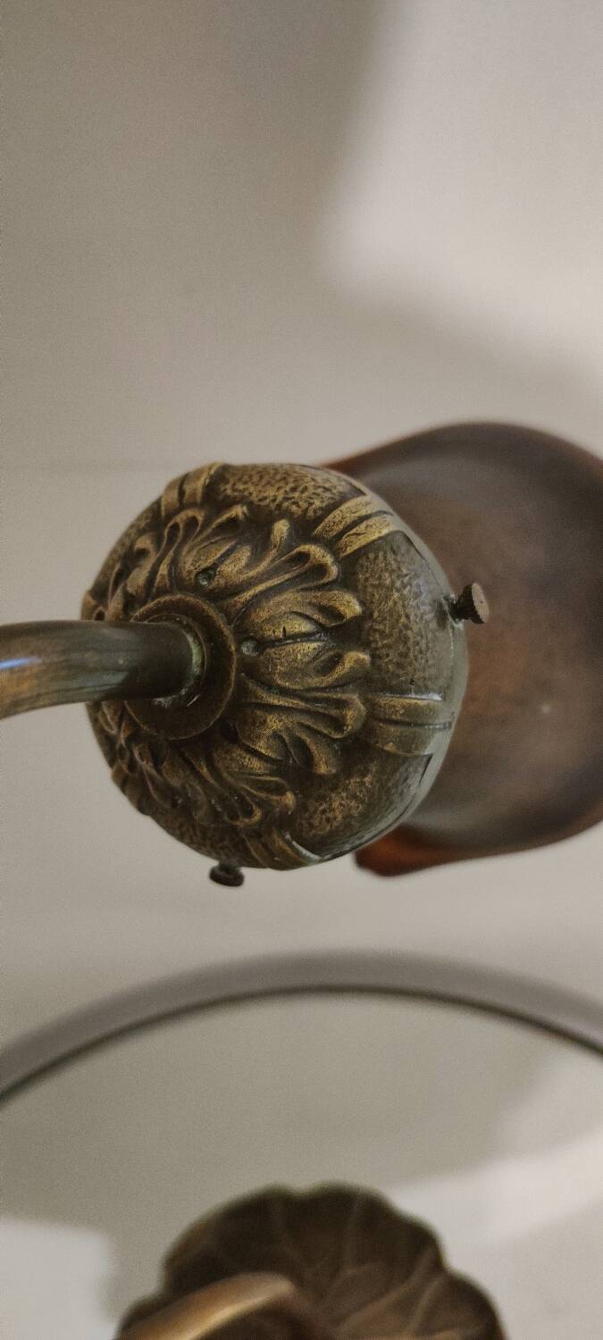 Two art nouveau style tulip lamps signed art de France
