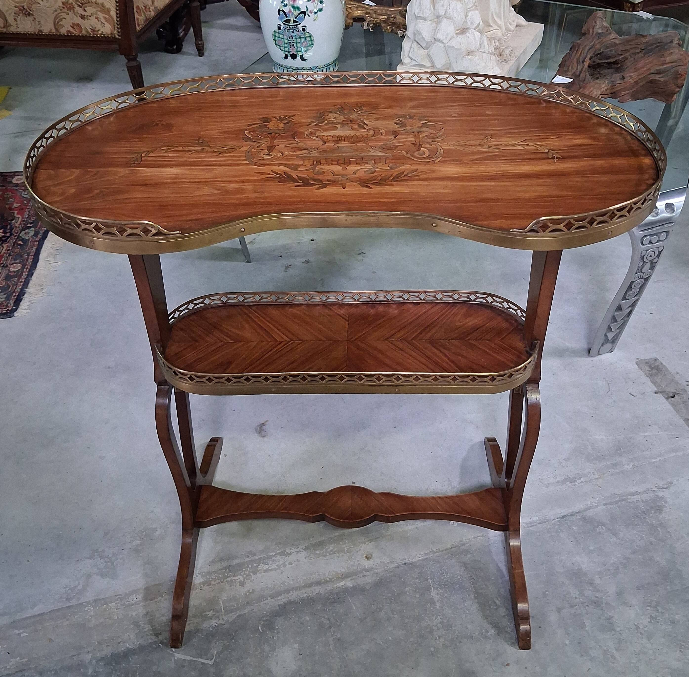 Art Nouveau two-tier tea table