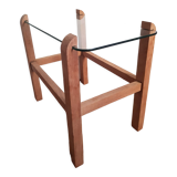 Wood and glass coffee table