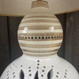 Pierre Pissareff, two-light lamp, signed, Dlg of Georges Pelletier