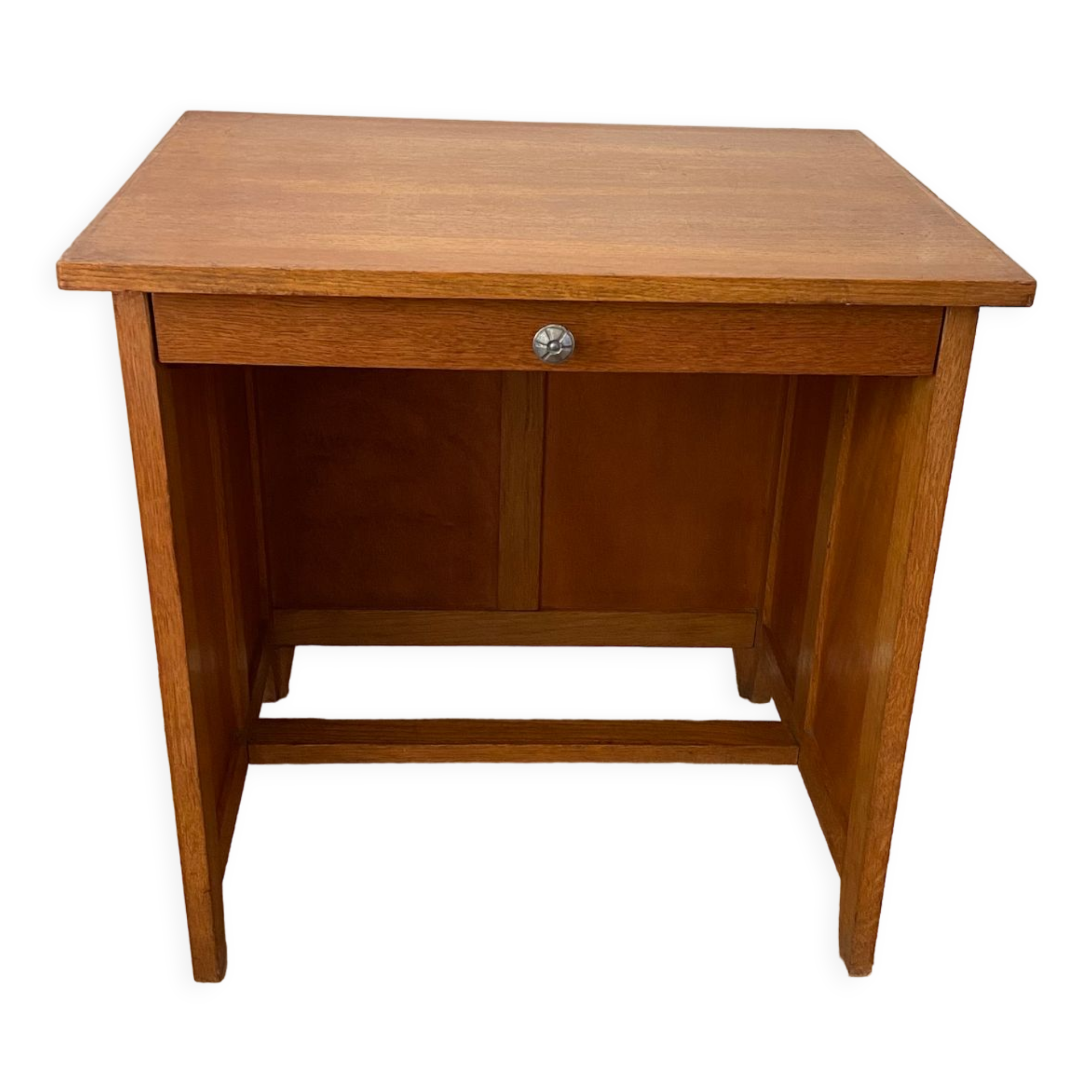 1950s vintage children's desk in light oak