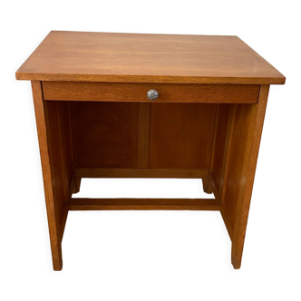 1950 vintage children's desk in blond oak