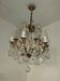 Cage chandelier with 6 light arms and crystal dagger, late 19th century