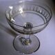 8 Antique Engraved Crystal Champagne Glasses 250517
