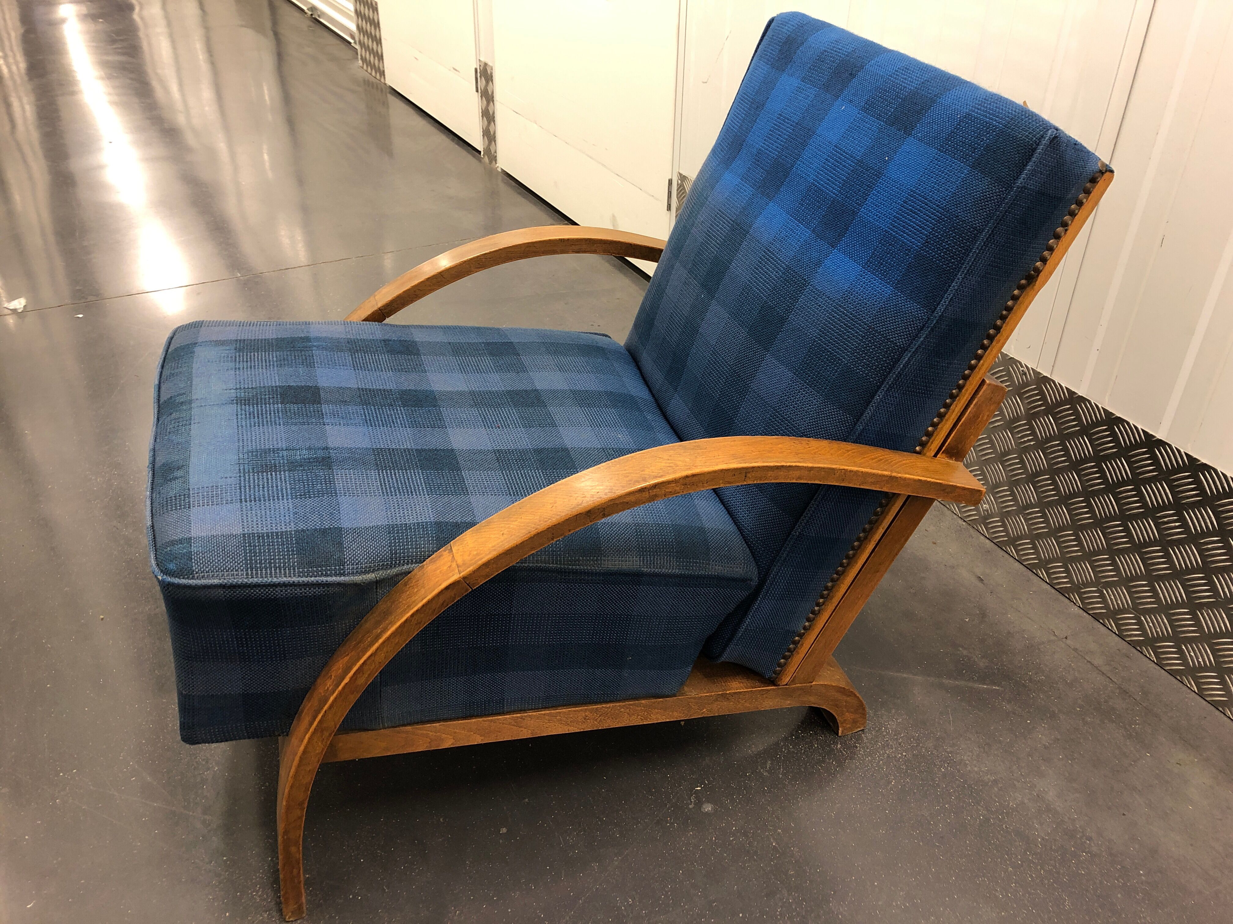 Club chair Club Art Deco style liner circa 1930