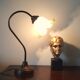 Lampe tulipe col de cygne en laiton