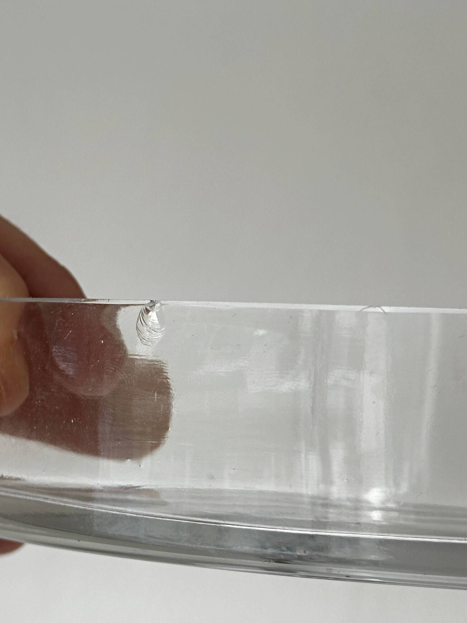 Vintage glass compartment aperitif platter