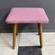 Tabouret rose années 1960