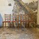 Set of 4 vintage Scandinavian style chairs