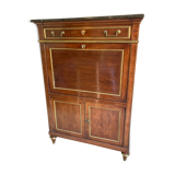 Secretary in mahogany and mahogany veneer Louis XVI era
